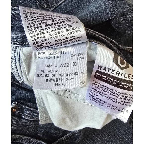 Levi's 505 Straight Women's 14 Blue Dark Wash - Picture 7 of 16